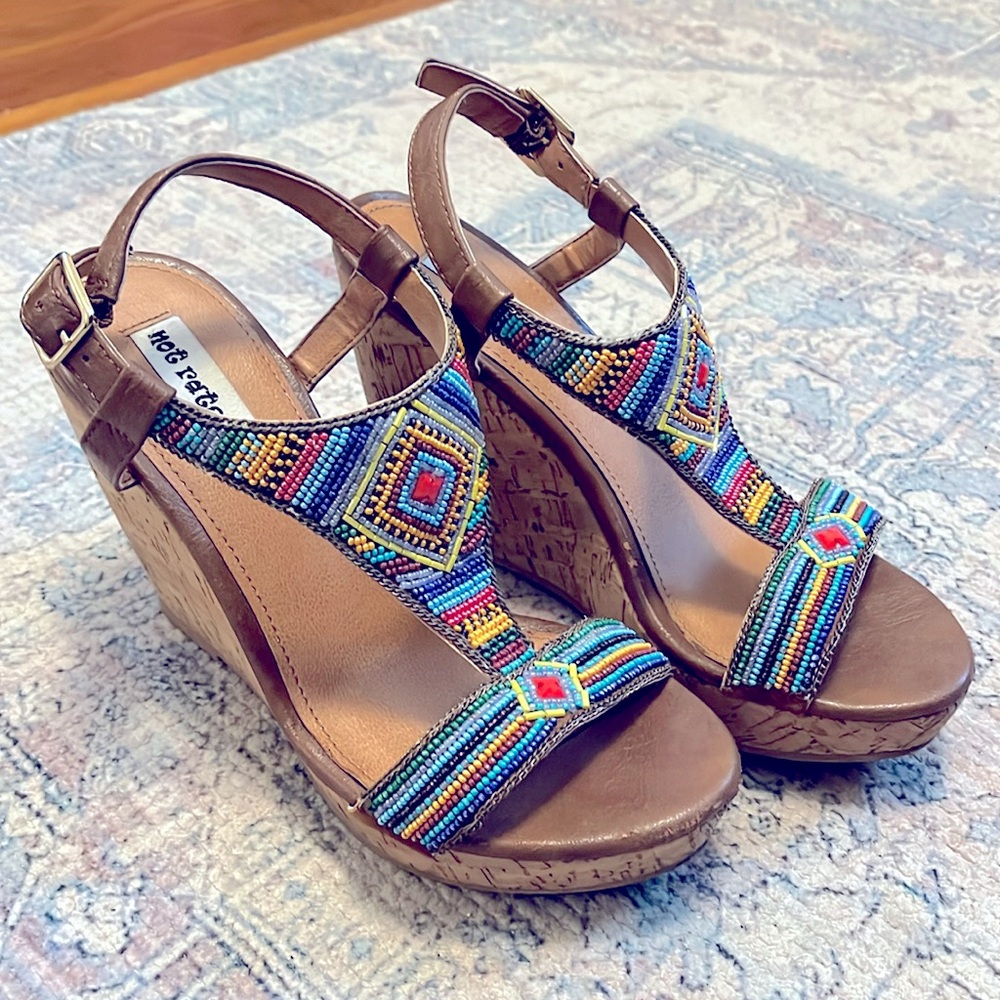 Not Rated Beaded Wedges